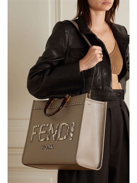 fendi snake bag|Fendi sunshine shopper water snake.